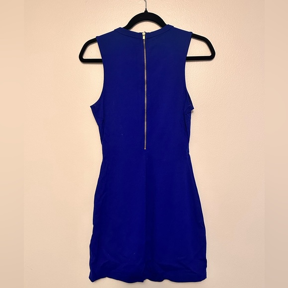 Express Blue Mini Dress with Small Cutout - Picture 2 of 5